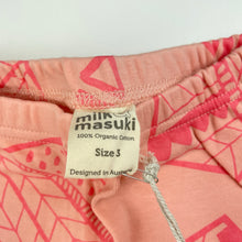 Load image into Gallery viewer, Girls Milk &amp; Masuki, pink organic cotton leggings/bottoms, NEW, size 3,  