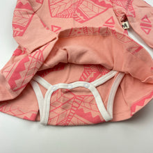 Load image into Gallery viewer, Girls Milk &amp; Masuki, pink organic cotton romper dress, NEW, size 000, L: 33cm