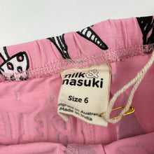Load image into Gallery viewer, Girls Milk &amp; Masuki, stretchy organic leggings, believe, Inside leg: 42cm, NEW, size 6,  