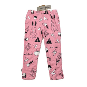 Girls Milk & Masuki, wonderland organic cotton stretchy leggings, Inside leg: 33.5cm, NEW, size 3,  