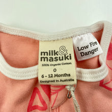 Load image into Gallery viewer, Girls Milk &amp; Masuki, organic cotton zip coverall / romper, NEW, size 0,  