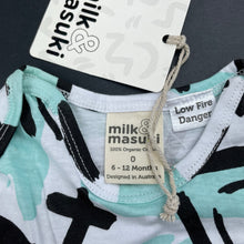 Load image into Gallery viewer, unisex Milk &amp; Masuki, organic cotton bodysuit/romper, NEW, size 0,  