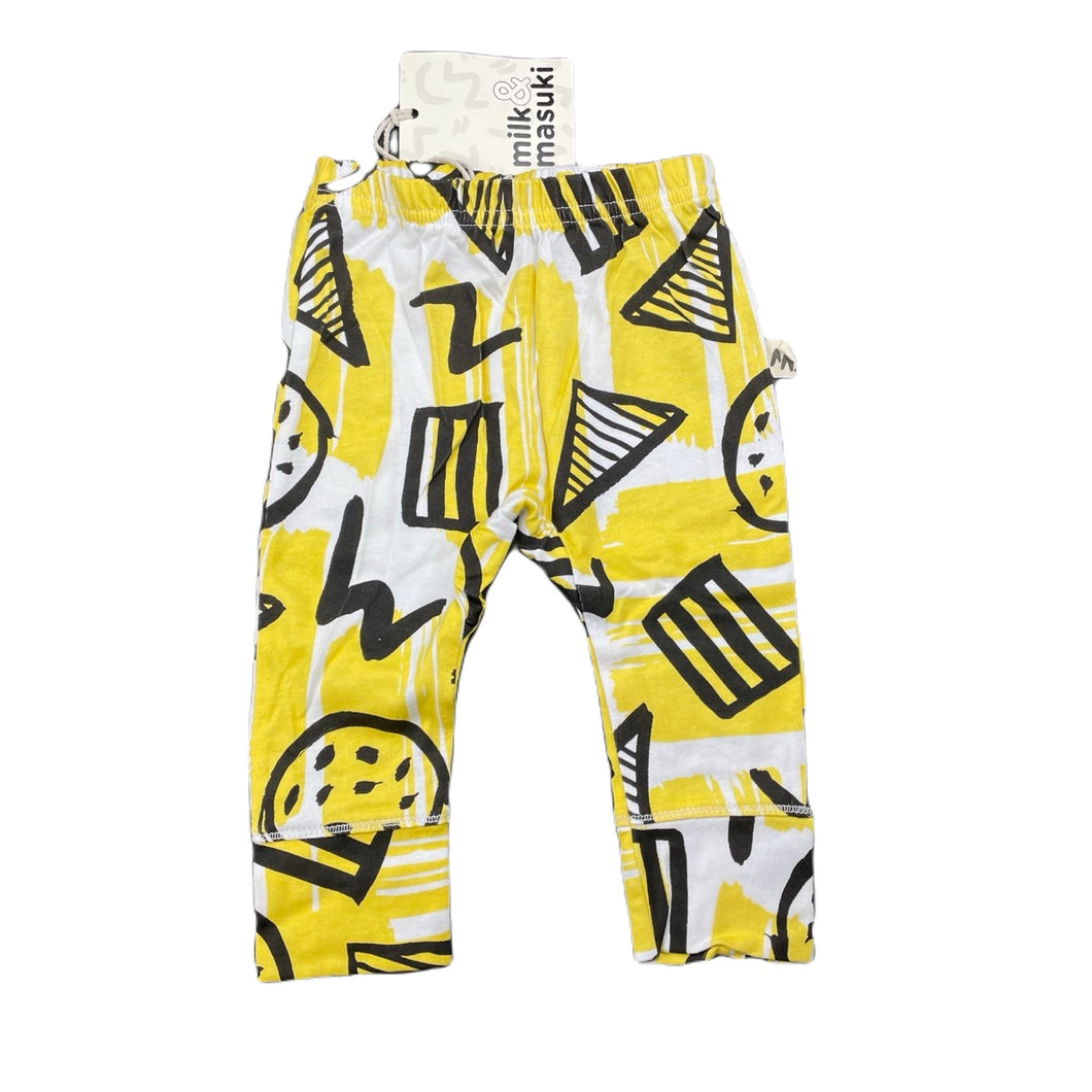 unisex Milk & Masuki, organic cotton leggings / bottoms, elasticated, NEW, size 00,  