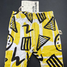 Load image into Gallery viewer, unisex Milk &amp; Masuki, organic cotton leggings / bottoms, elasticated, NEW, size 00,  