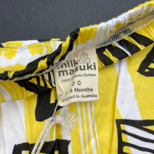 Load image into Gallery viewer, unisex Milk &amp; Masuki, organic cotton leggings / bottoms, elasticated, NEW, size 00,  