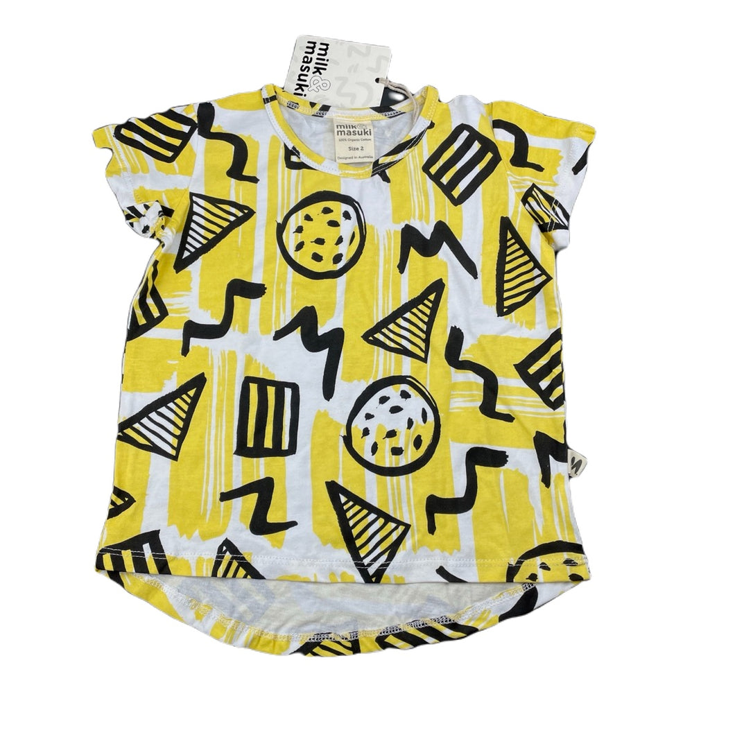 unisex Milk & Masuki, organic cotton t-shirt / top, NEW, size 2,  