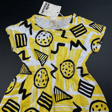 Load image into Gallery viewer, Girls Milk &amp; Masuki, organic cotton elastic waist dress, NEW, size 1, L: 44cm