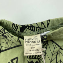 Load image into Gallery viewer, unisex Milk &amp; Masuki, organic cotton leggings / bottoms, elasticated, NEW, size 00,  