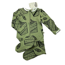 Load image into Gallery viewer, unisex Milk &amp; Masuki, organic cotton zip coverall / romper, NEW, size 00,  