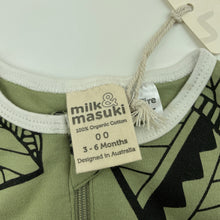 Load image into Gallery viewer, unisex Milk &amp; Masuki, organic cotton zip coverall / romper, NEW, size 00,  