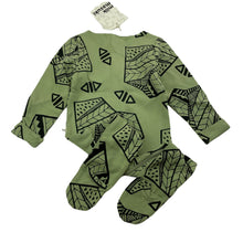 Load image into Gallery viewer, unisex Milk &amp; Masuki, organic cotton zip coverall / romper, NEW, size 00,  