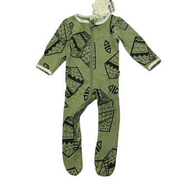unisex Milk & Masuki, organic cotton zip coverall / romper, NEW, size 0000,  