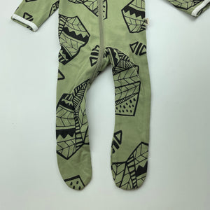 unisex Milk & Masuki, organic cotton zip coverall / romper, NEW, size 0000,  