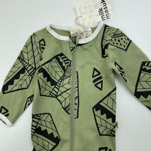 Load image into Gallery viewer, unisex Milk &amp; Masuki, organic cotton zip coverall / romper, NEW, size 0000,  