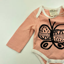 Load image into Gallery viewer, Girls Milk &amp; Masuki, soft organic cotton bodysuit / romper, butterfly, NEW, size 0000,  