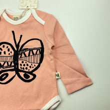 Load image into Gallery viewer, Girls Milk &amp; Masuki, soft organic cotton bodysuit / romper, butterfly, NEW, size 00,  