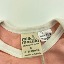 Load image into Gallery viewer, Girls Milk &amp; Masuki, soft organic cotton bodysuit / romper, butterfly, NEW, size 0,  
