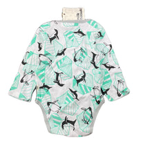Load image into Gallery viewer, unisex Milk &amp; Masuki, organic cotton bodysuit/romper, penguins, NEW, size 0,  