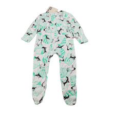 Load image into Gallery viewer, unisex Milk &amp; Masuki, organic cotton zip coverall/romper, penguins, NEW, size 0,  