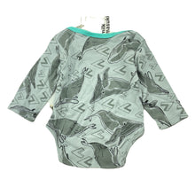 Load image into Gallery viewer, unisex Milk &amp; Masuki, soft feel organic cotton bodysuit/romper, whales, NEW, size 000,  