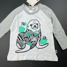 Load image into Gallery viewer, unisex Milk &amp; Masuki, soft feel organic cotton top, seal, NEW, size 1,  