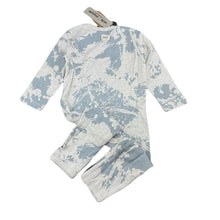 Load image into Gallery viewer, unisex Milk &amp; Masuki, organic cotton romper, splatter smiley, NEW, size 1,  