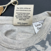 Load image into Gallery viewer, unisex Milk &amp; Masuki, organic cotton romper, splatter smiley, NEW, size 000,  