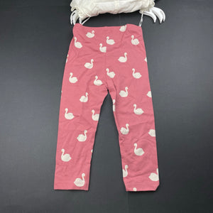 Girls H&M, cotton top, leggings & headband set, NEW, size 1-2,  