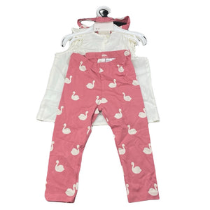 Girls H&M, cotton top, leggings & headband set, NEW, size 1-2,  
