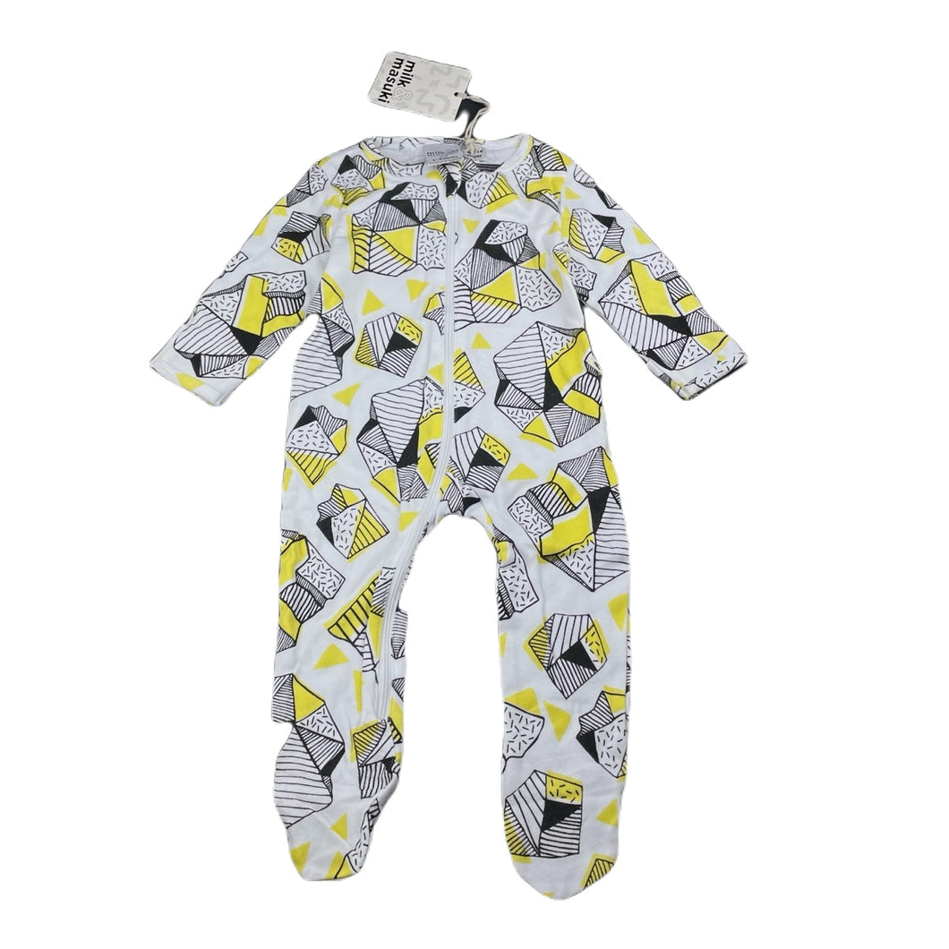 unisex Milk & Masuki, organic cotton zip coverall/romper, NEW, size 00,  