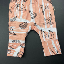 Load image into Gallery viewer, Girls Milk &amp; Masuki, organic cotton leggings/bottoms, fruit, NEW, size 0000,  