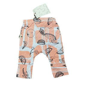 Girls Milk & Masuki, organic cotton leggings/bottoms, fruit, NEW, size 0000,  