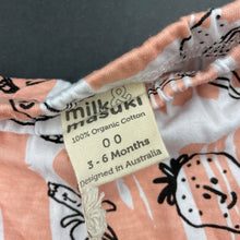 Load image into Gallery viewer, Girls Milk &amp; Masuki, organic cotton leggings/bottoms, fruit, NEW, size 00,  