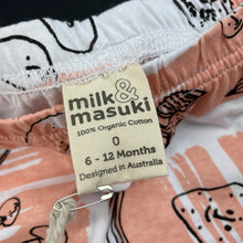 Load image into Gallery viewer, Girls Milk &amp; Masuki, organic cotton leggings/bottoms, fruit, NEW, size 0,  