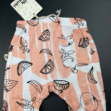 Load image into Gallery viewer, Girls Milk &amp; Masuki, organic cotton leggings/bottoms, fruit, NEW, size 0,  