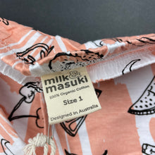 Load image into Gallery viewer, Girls Milk &amp; Masuki, organic cotton leggings/bottoms, fruit, NEW, size 1,  
