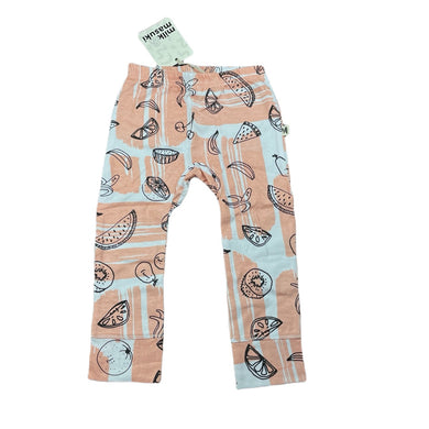 Girls Milk & Masuki, organic cotton leggings/bottoms, fruit, NEW, size 2,  
