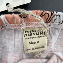 Load image into Gallery viewer, Girls Milk &amp; Masuki, organic cotton leggings/bottoms, fruit, NEW, size 2,  