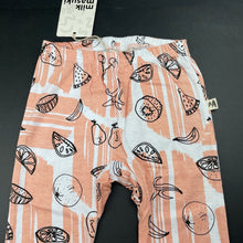Load image into Gallery viewer, Girls Milk &amp; Masuki, organic cotton leggings/bottoms, fruit, NEW, size 4,  