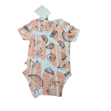 Load image into Gallery viewer, Girls Milk &amp; Masuki, organic cotton bodysuit / romper, fruit, NEW, size 00,  