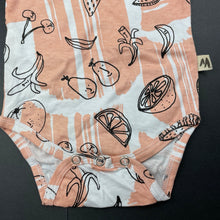 Load image into Gallery viewer, Girls Milk &amp; Masuki, organic cotton bodysuit / romper, fruit, NEW, size 000,  