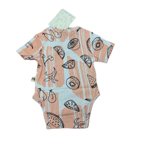 Girls Milk & Masuki, organic cotton bodysuit / romper, fruit, NEW, size 0000,  