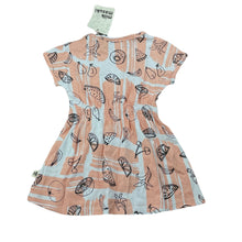 Load image into Gallery viewer, Girls Milk &amp; Masuki, organic cotton elastic waist dress, fruit, NEW, size 1, L: 44cm