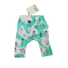 Load image into Gallery viewer, unisex Milk &amp; Masuki, organic cotton leggings/bottoms, cacti, NEW, size 0000,  