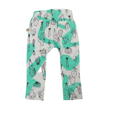 Load image into Gallery viewer, unisex Milk &amp; Masuki, organic cotton leggings/bottoms, cacti, NEW, size 0,  