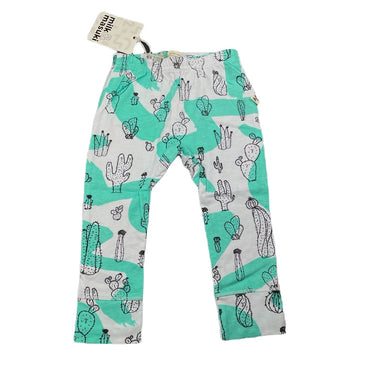 unisex Milk & Masuki, organic cotton leggings/bottoms, cacti, NEW, size 1,  
