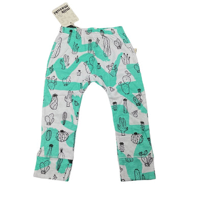 Girls Milk & Masuki, organic cotton leggings/bottoms, cacti, NEW, size 2,  