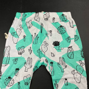 Girls Milk & Masuki, organic cotton leggings/bottoms, cacti, NEW, size 2,  