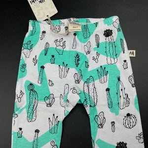 Girls Milk & Masuki, organic cotton leggings/bottoms, cacti, NEW, size 3,  