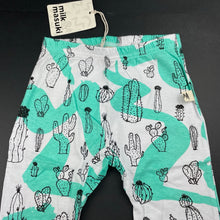 Load image into Gallery viewer, Girls Milk &amp; Masuki, organic cotton cropped leggings/bottoms, cacti, Inside leg: 30cm approx, NEW, size 4,  